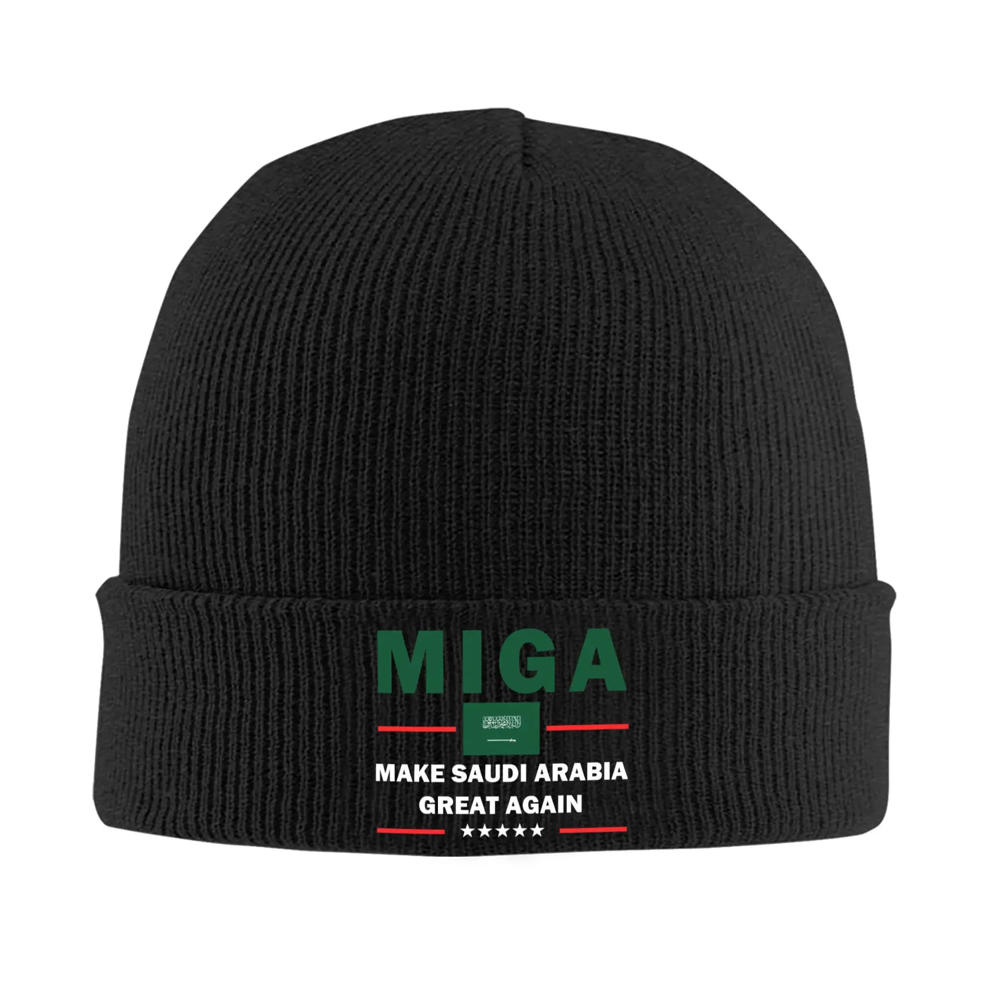 Beanie Skullies 'Make Saudi Arabia Great Again', Hot Winter Streetwear, Unisex Shirt for Adults