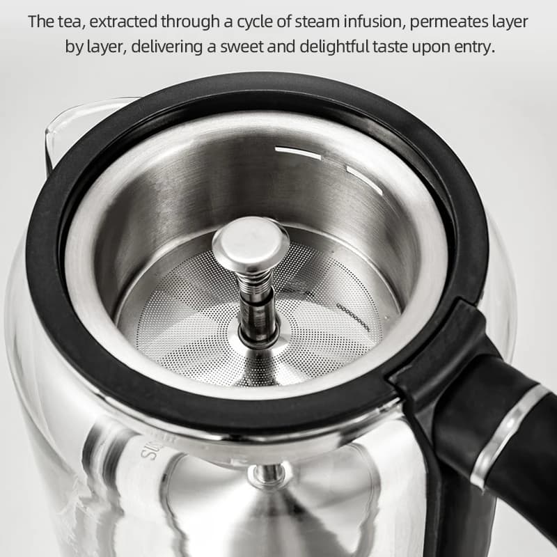 Electric kettle 600 W 1.3 litre steam spray teapot with filter Multifunctional glass teapot Thermo Pot kettle for hot water for home 220 V
