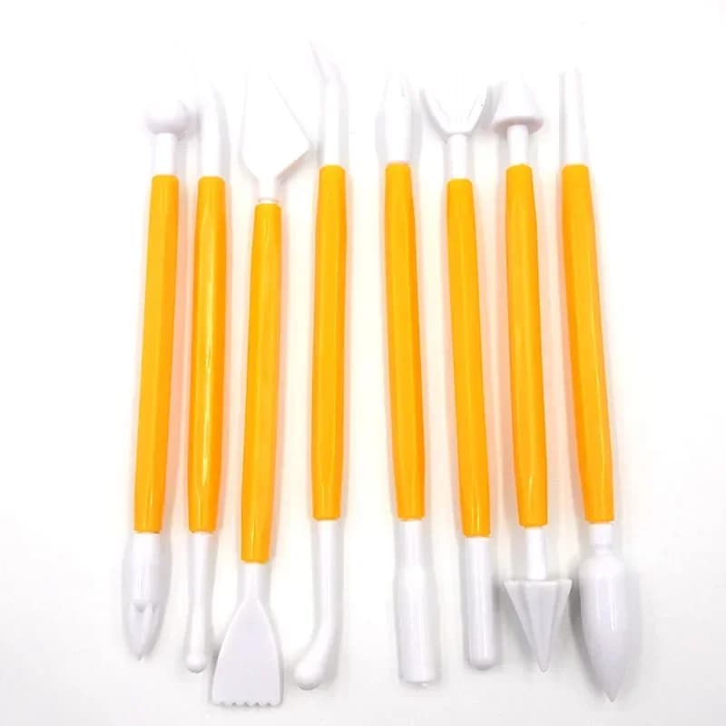 8 pz/set doppie teste ceramica scultura in argilla strumenti di intaglio plastica ceramica polimerica plastilina arti artistiche artigianali strumento fatto a mano