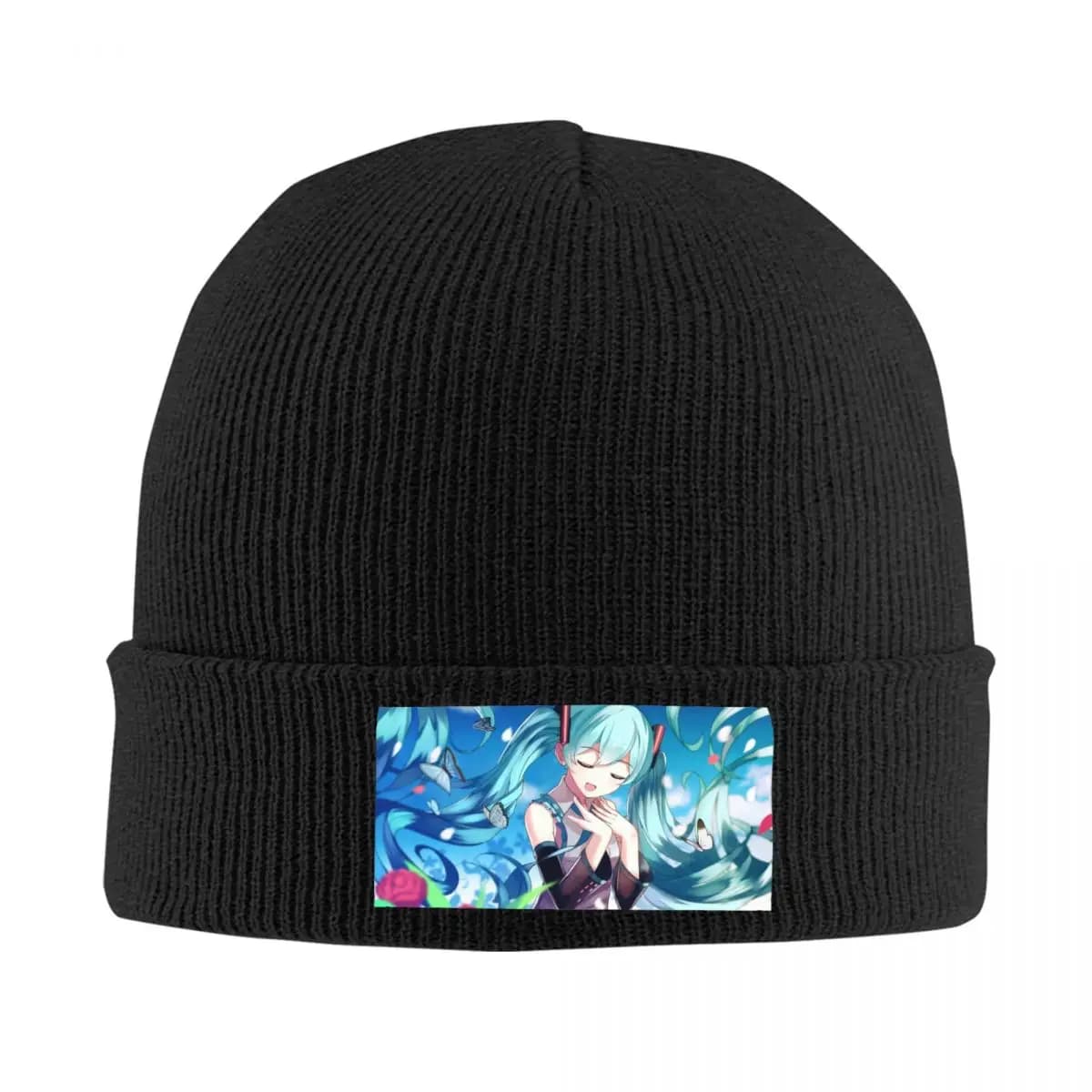 Custom Hatsunes Miku Cartoons Beanie Cap Unisex Winter Warm Bonnet Femme Knit Hats Ski Comic Skullies Beanies Caps For Men Women