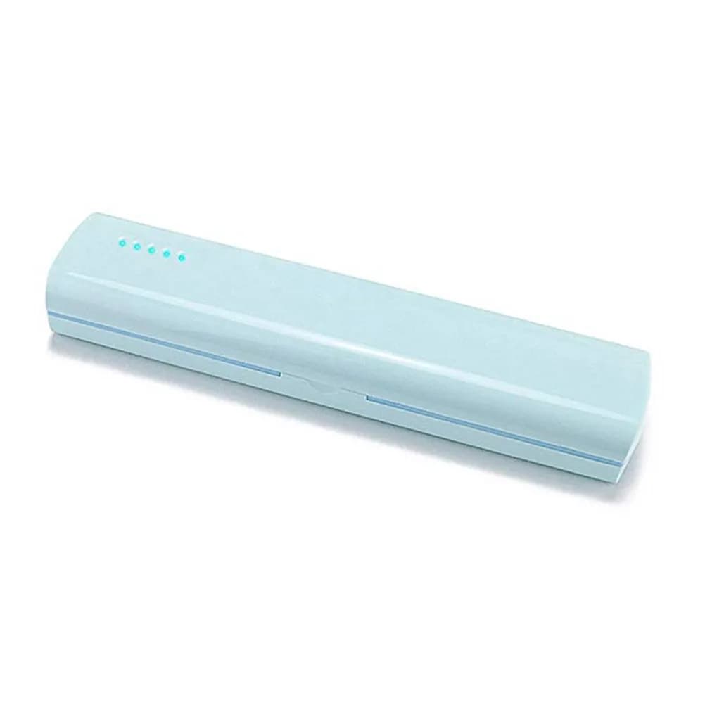 Custodia USB per Spazzolino con Sterilizzatore UV, Portatile da Viaggio, Supporto per Spazzolino Elettrico Wireless, Durevole con Doppia Batteria, Facile da Usare