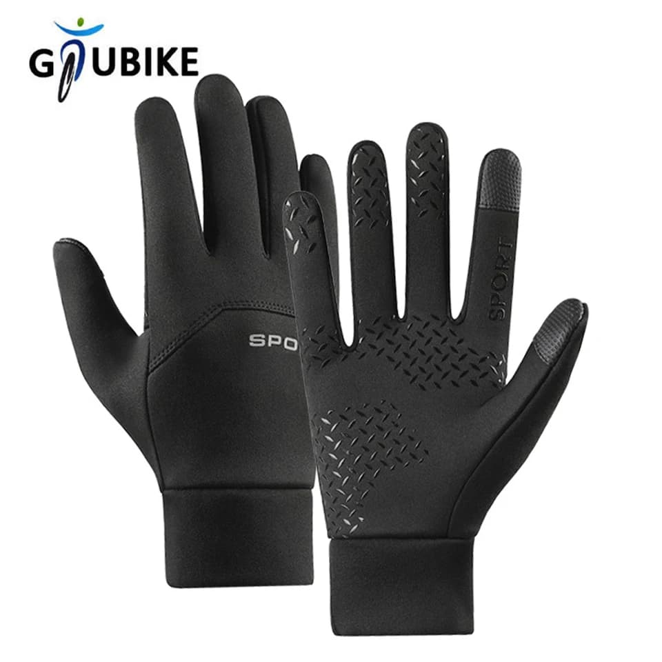 GTUBIKE Warm Gloves Autumn Winter Cycling Hiking Water-Repellent Gloves Touchscreen Anti-Slip Sport Windproof Motorcycle Glove