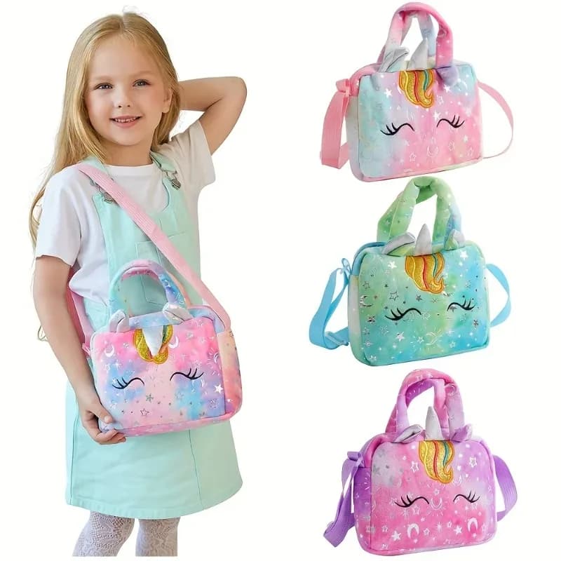 Handbags with sweet unicorn for girls Handbag for adorable children Gift for children Small baby bag