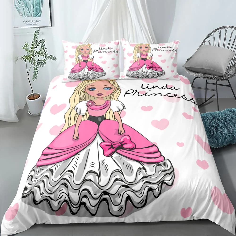 Set copripiumino personalizzato, copripiumino personalizzato, set camera da letto per ragazze, set biancheria da letto bianca, biancheria da letto personalizzata