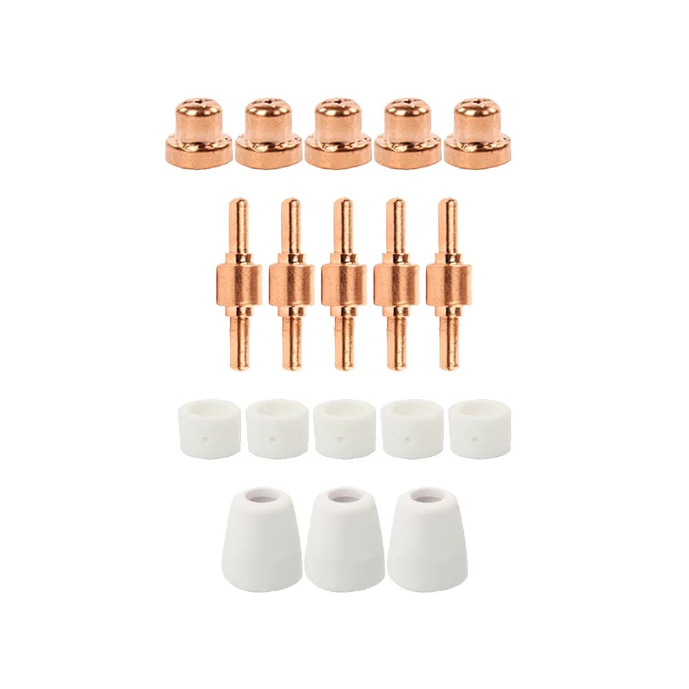 18 pz PT31 Plasma Cutter consumabili elettrodi Standard punte ugello tazze in ceramica anelli 40A/50A vestito per CUT50/60 accesso alla saldatura