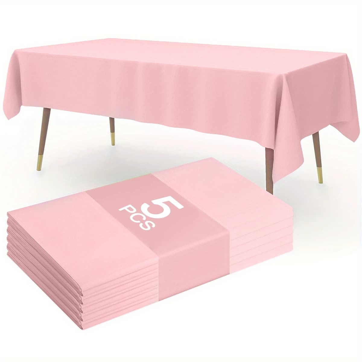 Solid pink plastic tablecloths 183 × 137 cm for wedding decoration Girls Supplies for adult birthday parties Decorations for table