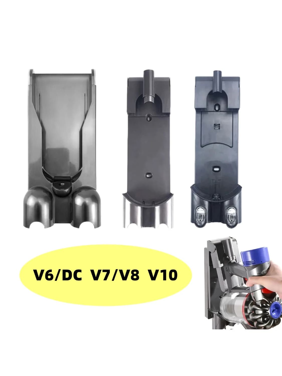 1Pcs Wall Mounted Accessories Bracket Charger Hanger Replacement Part for Dyson V6 V7 V8 V10 Vacuum Cleaner Docking Station