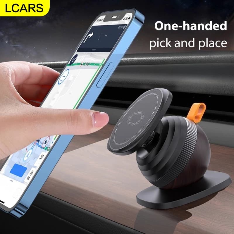 Supporto magnetico per telefono da auto LCARS per magsafe, supporto per telefono da auto con ventosa per cruscotto con magnete forte N52 e braccio telescopico regolabile