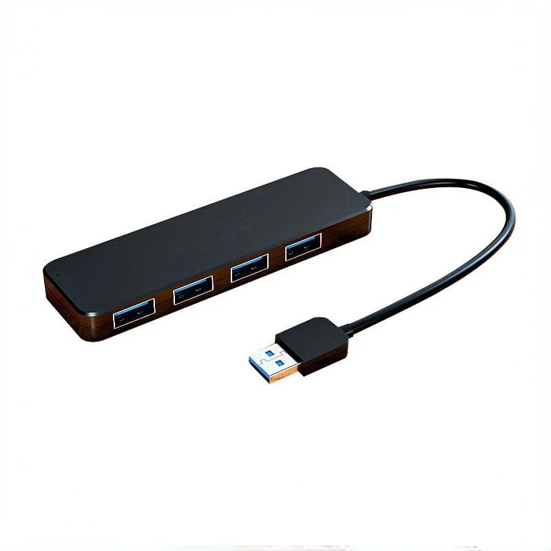 Hub USB 2.0/3.0 Hub a 4 porte Splitter USB portatile ultra sottile per 10/8/8.1/7 / Vista / Xp e Os X, Linux E1a1