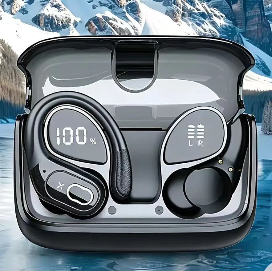 NUOVI Auricolari Wireless HD65 TWS Bluetooth 5.4, Cuffie True Wireless per Sport e Gaming con Microfono EMC per Allenamento/Corsa/Palestra