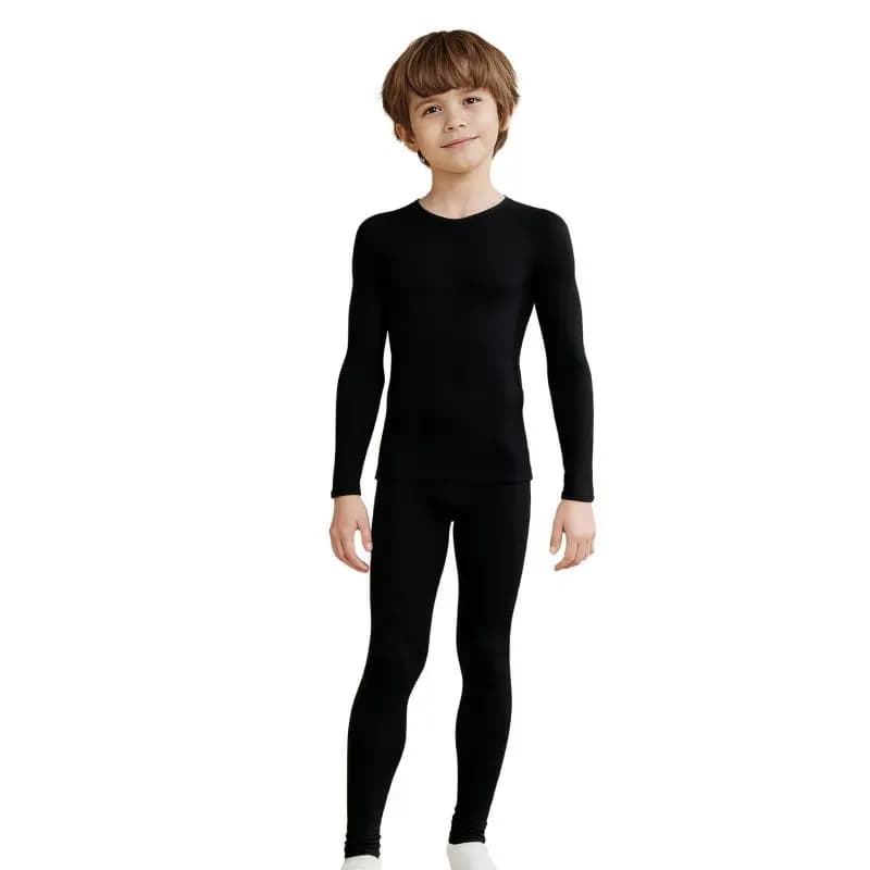 Tuta sportiva invernale per bambini Intimo termico ad asciugatura rapida Ragazzi Abbigliamento sportivo a compressione Basket Calcio Abbigliamento attillato