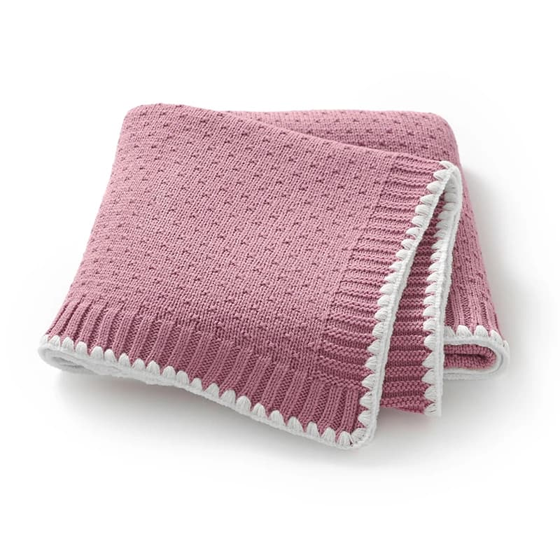 Coperte per neonato lavorate a maglia per neonato 90 * 70 cm plaid moda culla solida passeggino avvolgere caldo ragazzo ragazza biancheria da letto trapunta super morbida
