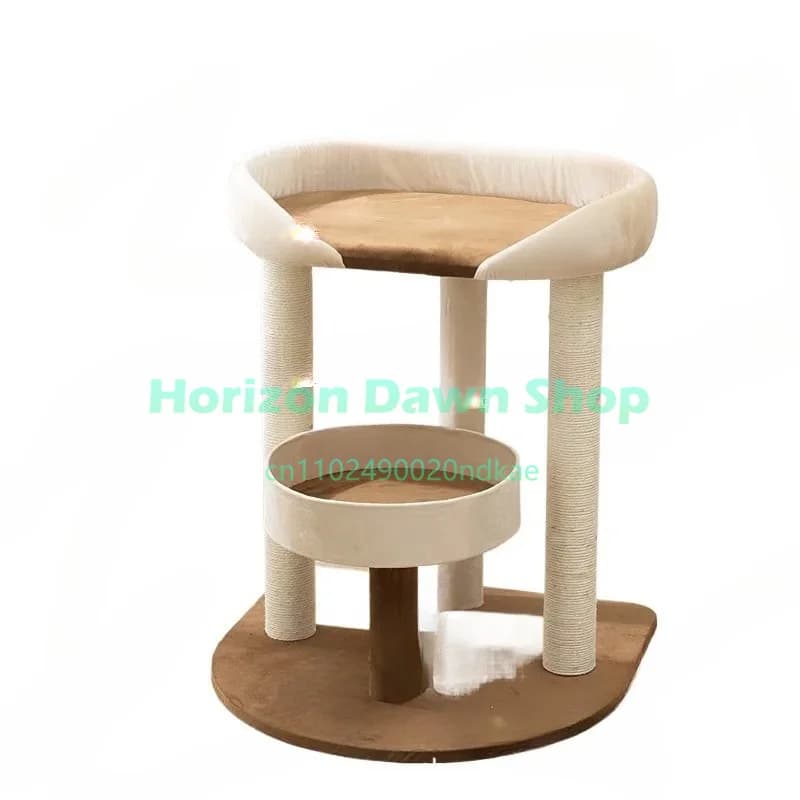 Big bed cat nest tree integrated climbing frame large climbing sisal column cat supplies