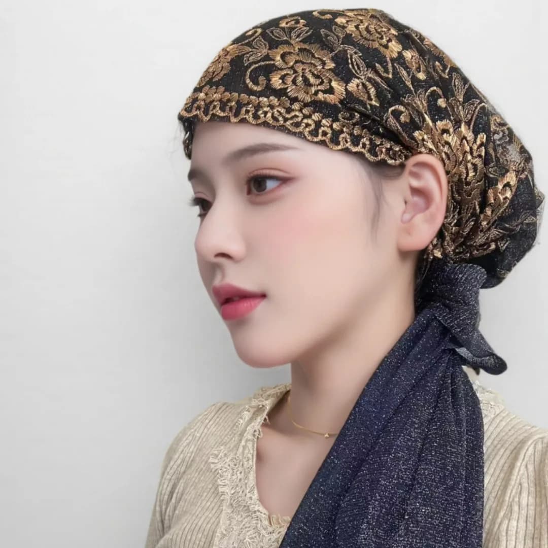 Cappelli di Marca, Hijab, Sciarpe Etniche per Donne, Copricapo Musulmano di Lusso Ricamato, Sciarpa Africana, Cappello alla Moda, Hijab, Sciarpe Nere