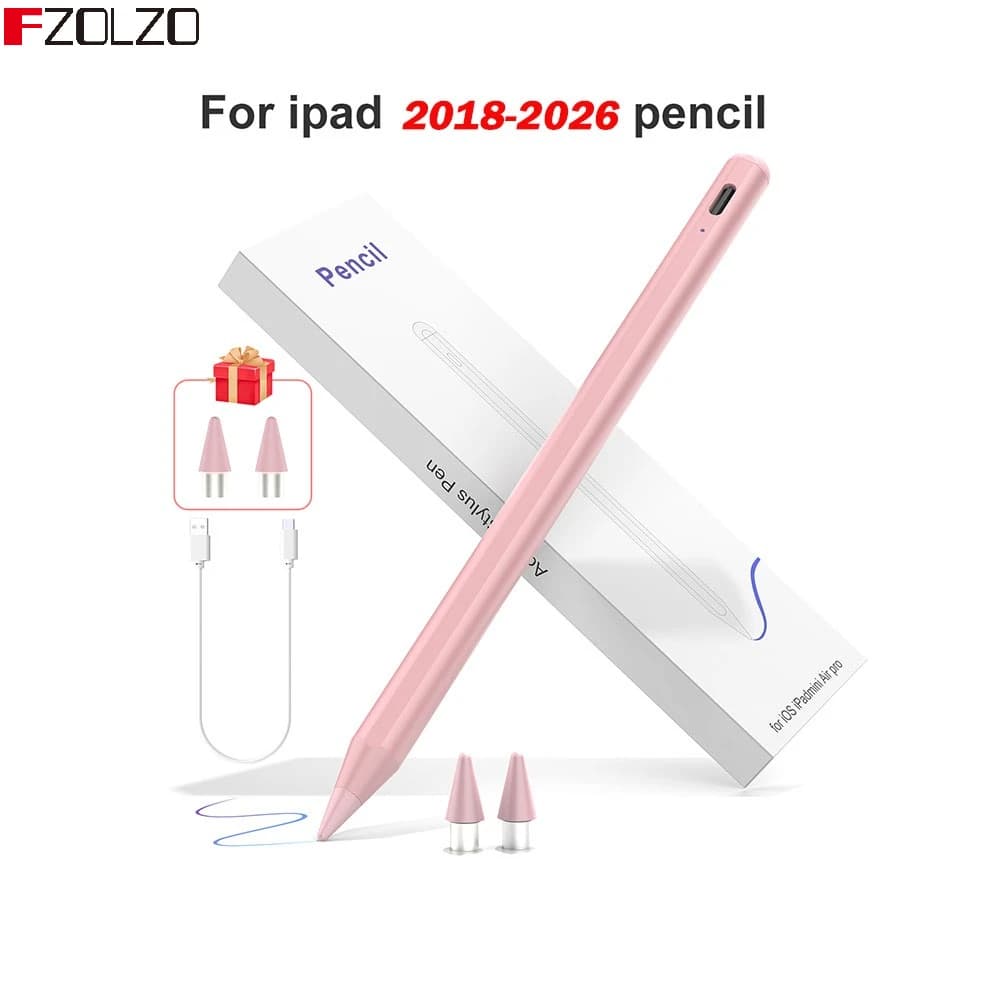 Penna Stylus per iPad 2018-2026, compatibile con iPad 11a/10a/9a/8a/7a/6a generazione, iPad Pro 11/12.9 pollici, Air 3/4/5/6, con rilevamento del palmo