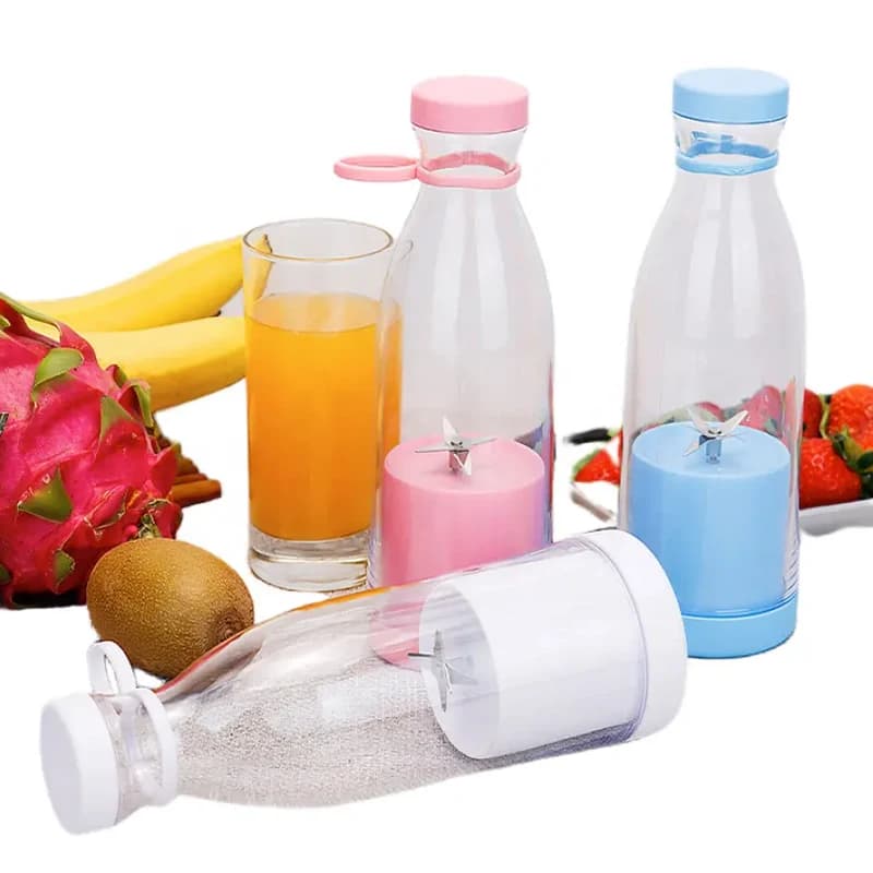 Portable Electric Squeeze Portable 6 Lame USB Rechargeable Multifunction Fruit Blender Mini 380 ml juicer
