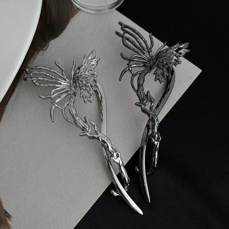 1pc Hair Clip for Liquid Biochemical Butterfly Hair Clip for Women's Alloy Hair with One Word Clip for Disk Hair Clip for Big Hair Clip for Headdress