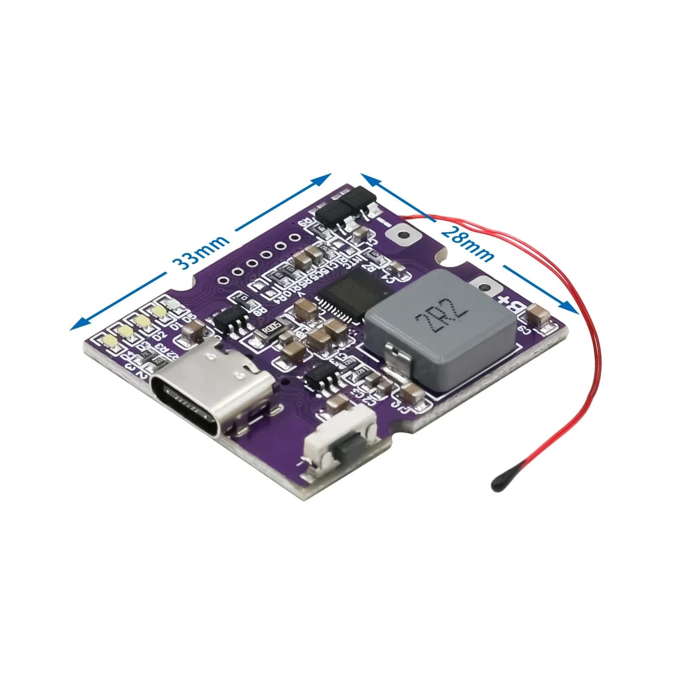 Circuito del modulo di alimentazione mobile a ricarica rapida bidirezionale Power Bank con supporto USB digitale/illuminato di tipo C PD/QC3.0 2.0 22,5 W