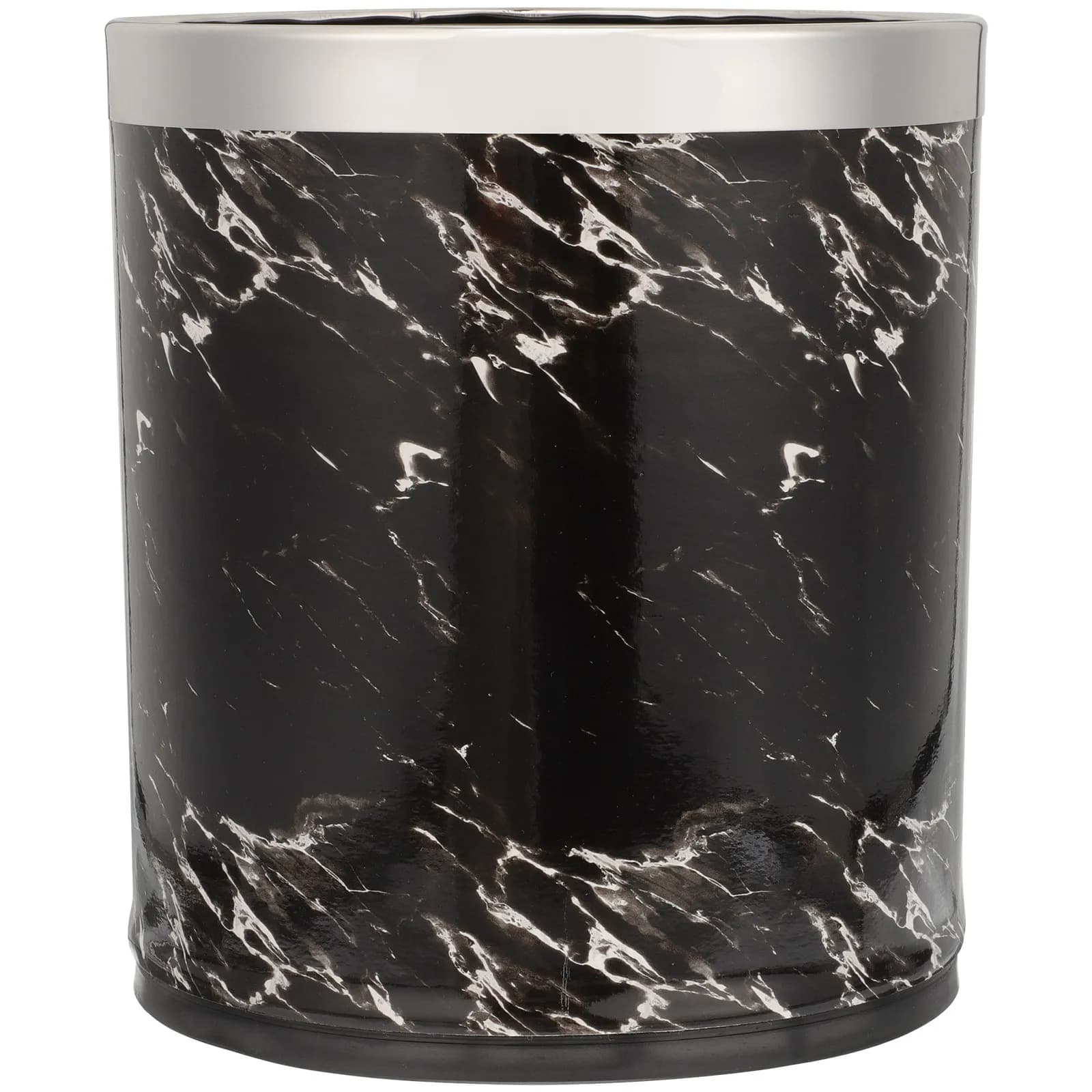 Marble Design Plastic Trash Can Heavy Duty Waste Bin for Bedroom Study Activity Room Cabin Sorting Storage Home Office