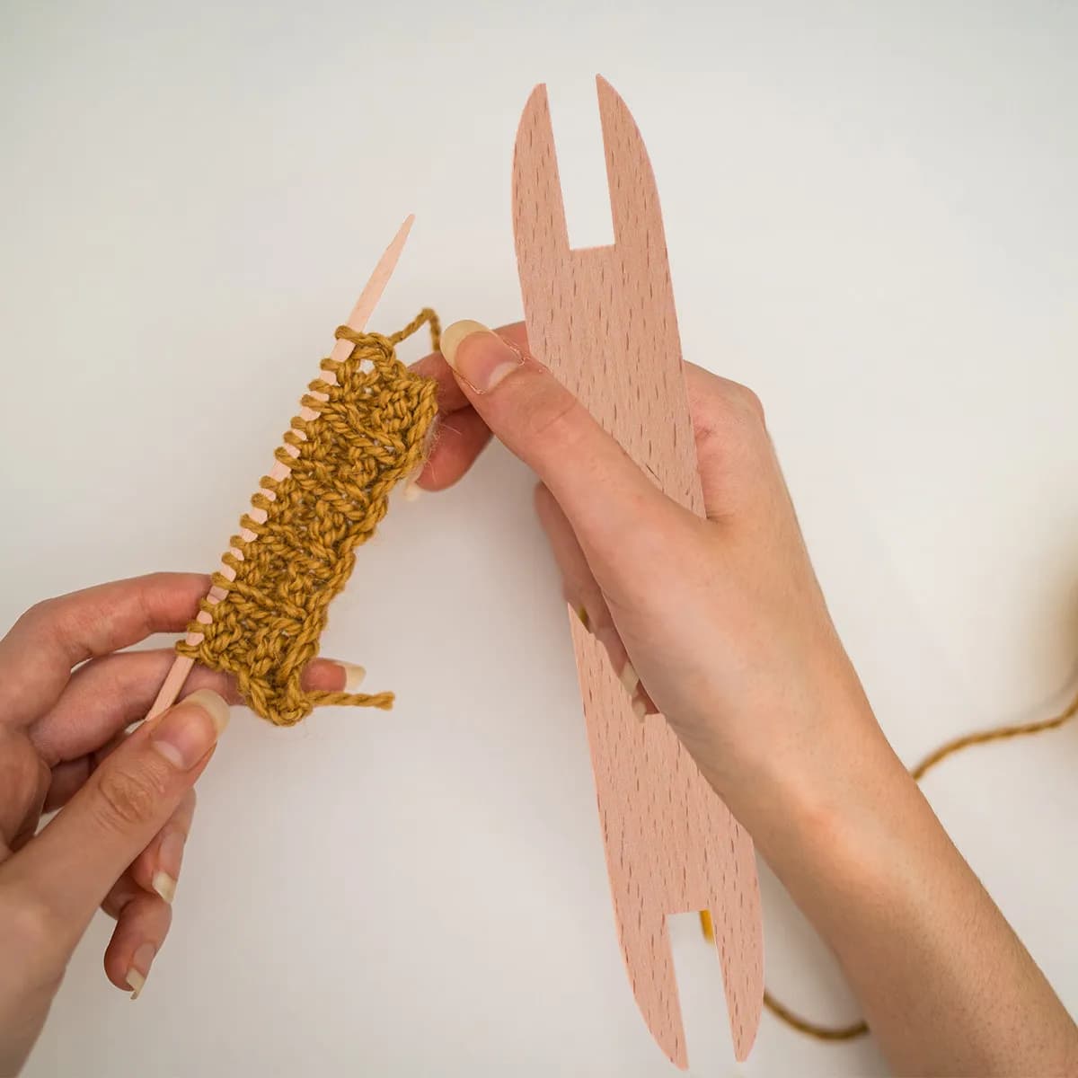 Knitting Wood Suit, Big Size Fabric Tool for Sweaters, Scarves, Warehouses, Sewing and Work Knitting Accessories ♪
