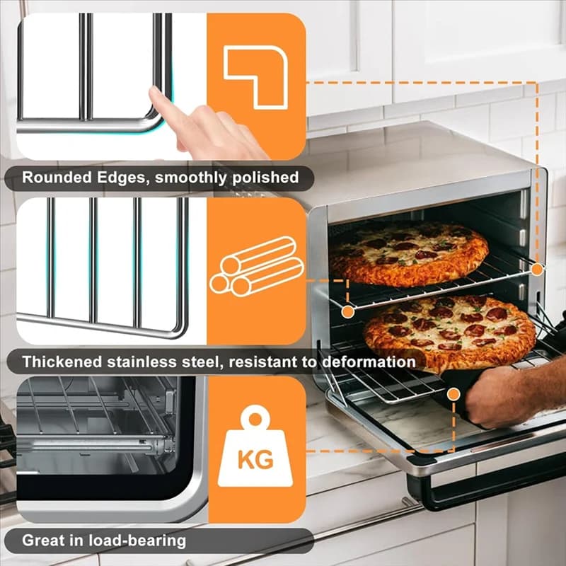 Cestello per friggitrice A84G-Air per forno con opzione per friggitrice ad aria Ninja Rack per friggitrice ad aria per forno