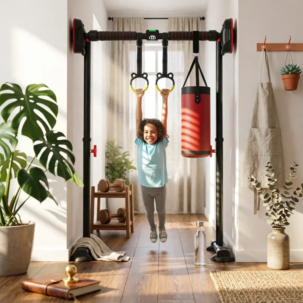 Doorway Pull up Bar No-Drill Doorway Pull-up Bar Multi-Functional Stable for Adults, Apartment