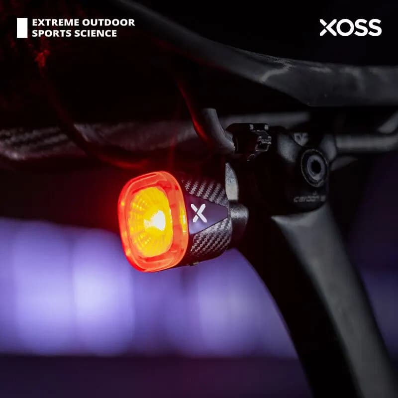 XOSS XR01 Luce posteriore per bicicletta Smart Auto Brake Sensing Fanale posteriore LED Ricarica Fanale posteriore per ciclismo impermeabile Accessori per bici