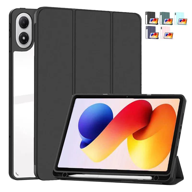 Custodia Smart per Xiaomi Redmi Pad 2 Pro 12.1 pollici 2025 con Supporto Pieghevole e Slot per Penna, Cover in Acrilico per Tablet Redmi Pad 2 Pro 5G