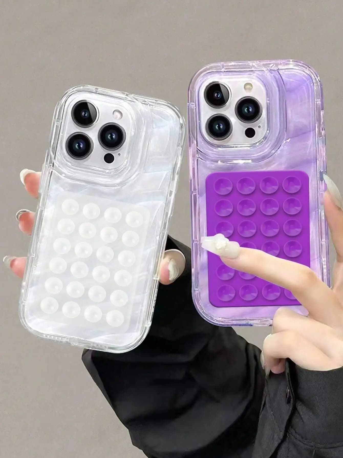 Set di 2 Accessori per Telefono Cellulare Compatibili con iPhone, Inclusi Custodie per Telefono, Cover Morbide, Custodie Protettive
