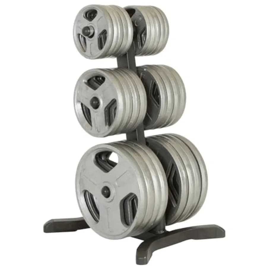 FitneRe X-Cla Weight Tree - Support for Weight Loss for Home Gym - Chrome Plates for Storage - Includes 2 Supports for Balance