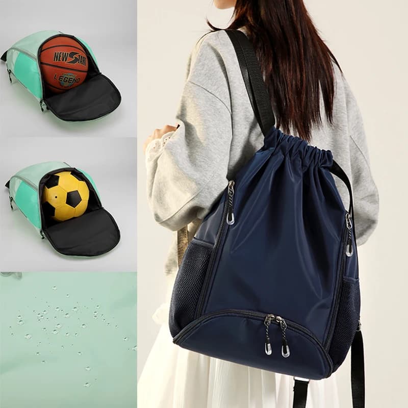 Gym Sports Backpack Football Basket New Waterproof Nylon Backpack Large Travel Backpacks for Women's Weekend