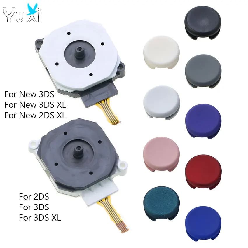YuXi 3D Joystick Analogico + stick grip Cap Coperchio Parte del Tasto di Ricambio per 3DS 3DSXL 3DSLL per il Nuovo 3DS XL LL