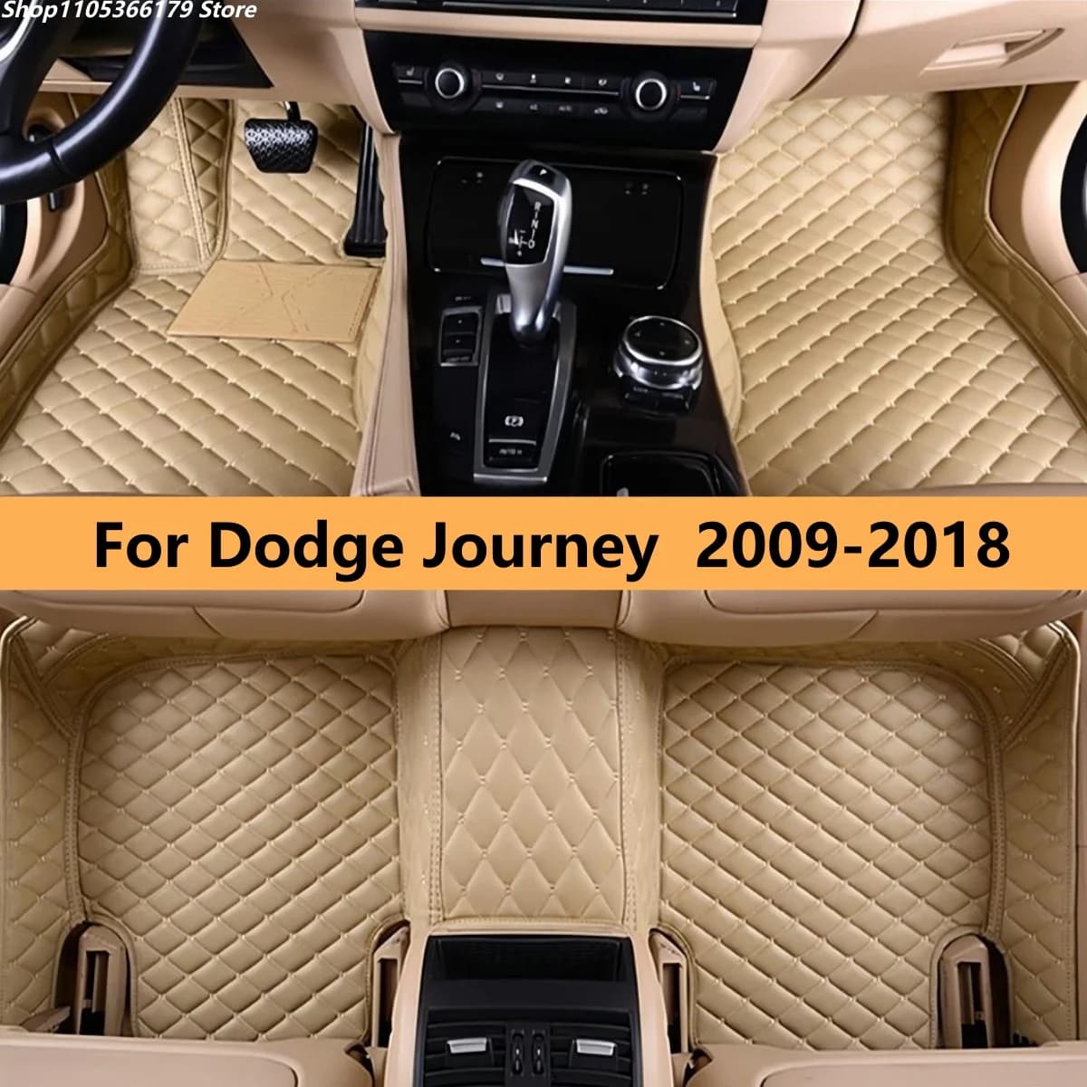 Tappetini personalizzati per auto per Dodge Journey 2009 2010 2011 2012 2013 2014 2015 2016 2017 2018 Tappeti Moquette Accessori