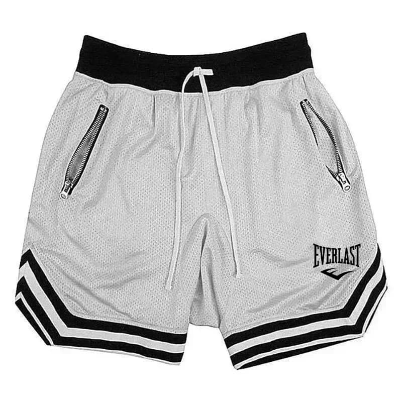 EVERLAST 2026 Nuovi Pantaloncini Sportivi da Basket da Uomo, Estivi Casual, Larghi, Traspiranti in Mesh, alla Moda Hip Hop