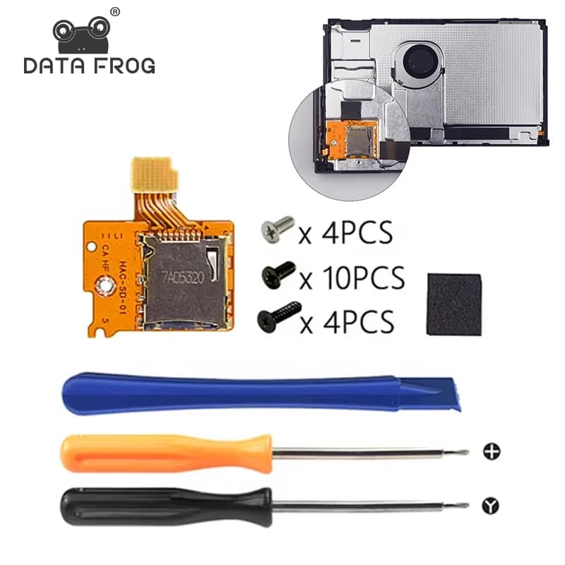 Sostituzione slot per lettore di schede DATA FROG Micro SD TF per accessori per l'installazione di riparazione della console Switch