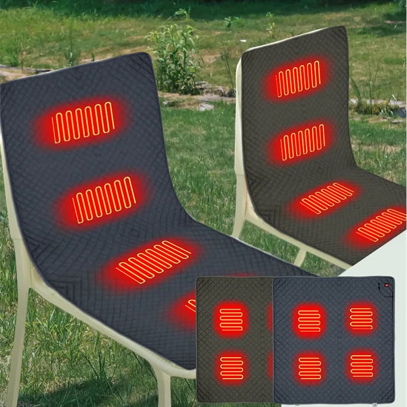 Cuscino del sedile riscaldante intelligente da 5 V, cuscino riscaldante per coperta riscaldante per ufficio esterno