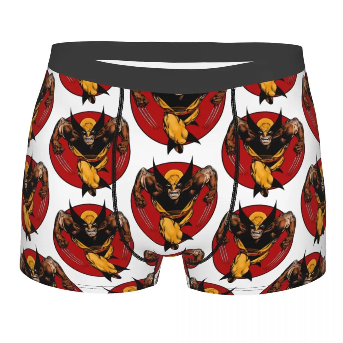 Boxer divertenti personalizzati del film Wolverine, mutandine da uomo, slip comodi, biancheria intima