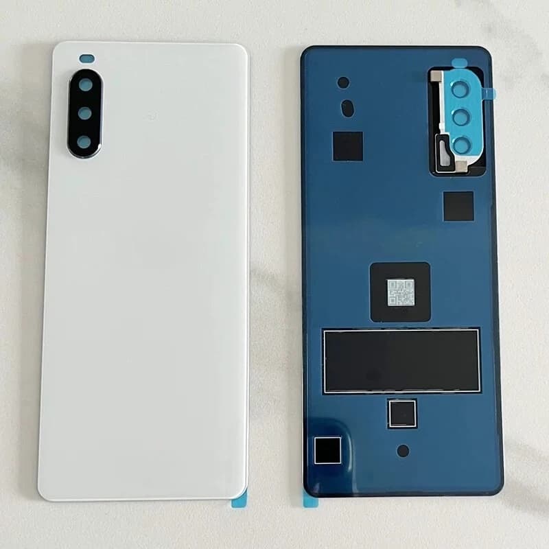 For Sony Xperia 10 III SO-52B SOG04 XQ-BT52 Battery Cover Rear Panel Door Housing Case Replacement Parts & Camera Len