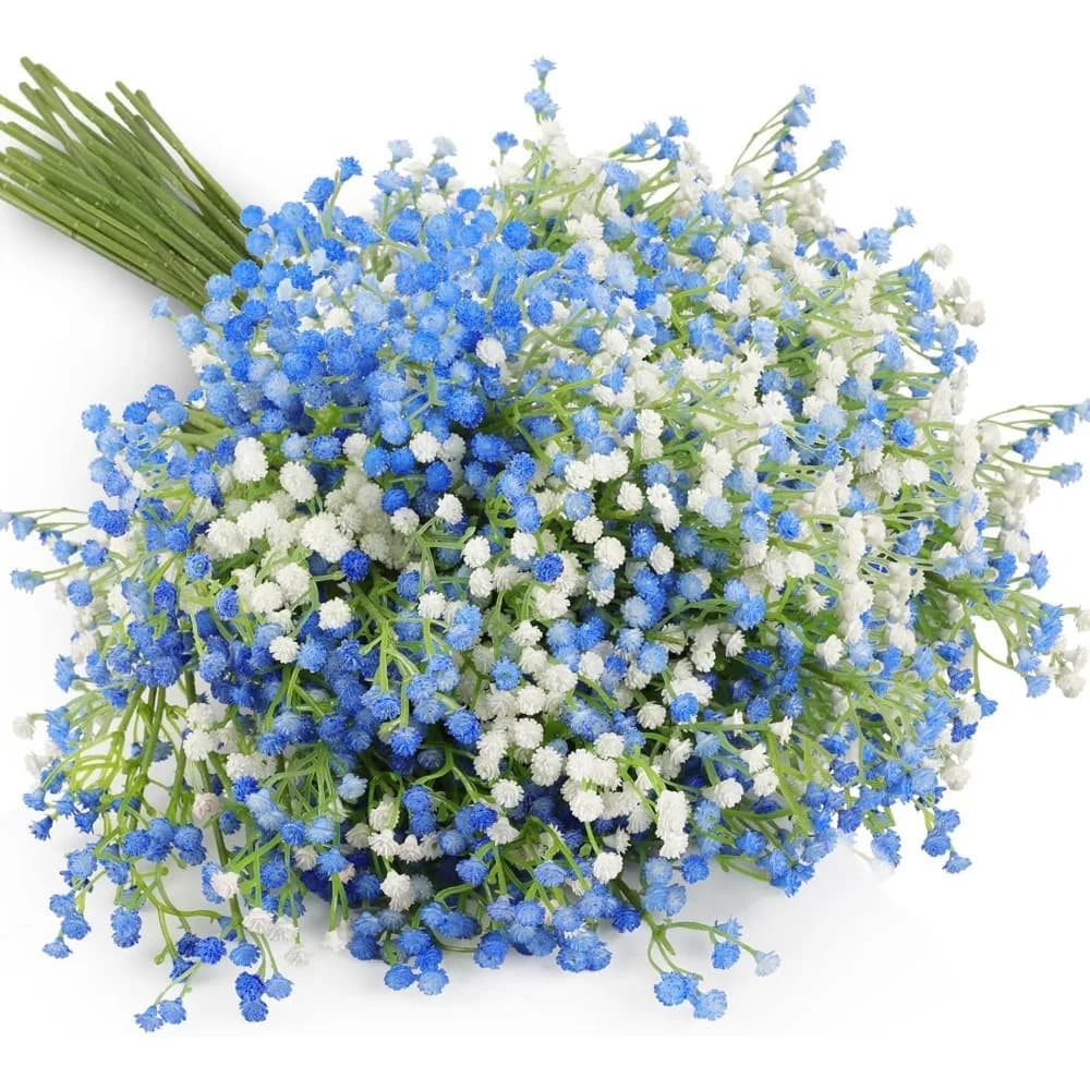 52 cm artificial sky stars flowers bouquet blue and white Christmas decoration home decoration photo tips plant wedding decoration