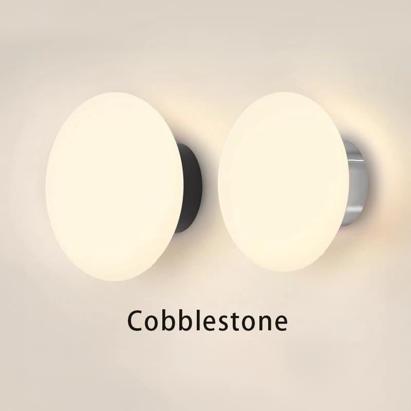 Lampada da Parete Moderna Bianca con Sfera in Vetro, Applique per Specchio Bagno, Soggiorno, Camera da Letto, Illuminazione Decorativa per Interni