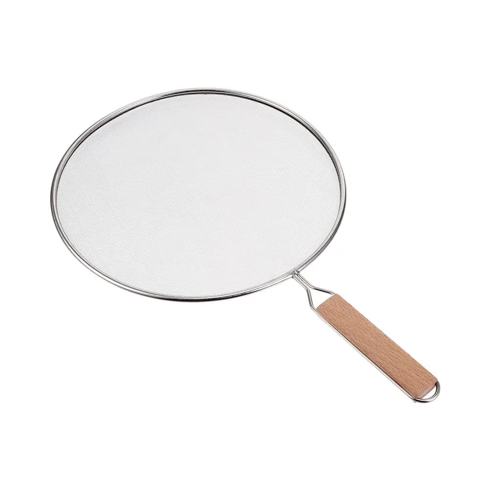 Stainless Steel Anti-Scratch Cover with Long Handle, Anti-Explosion Protection for Panels, Kitchen Tools