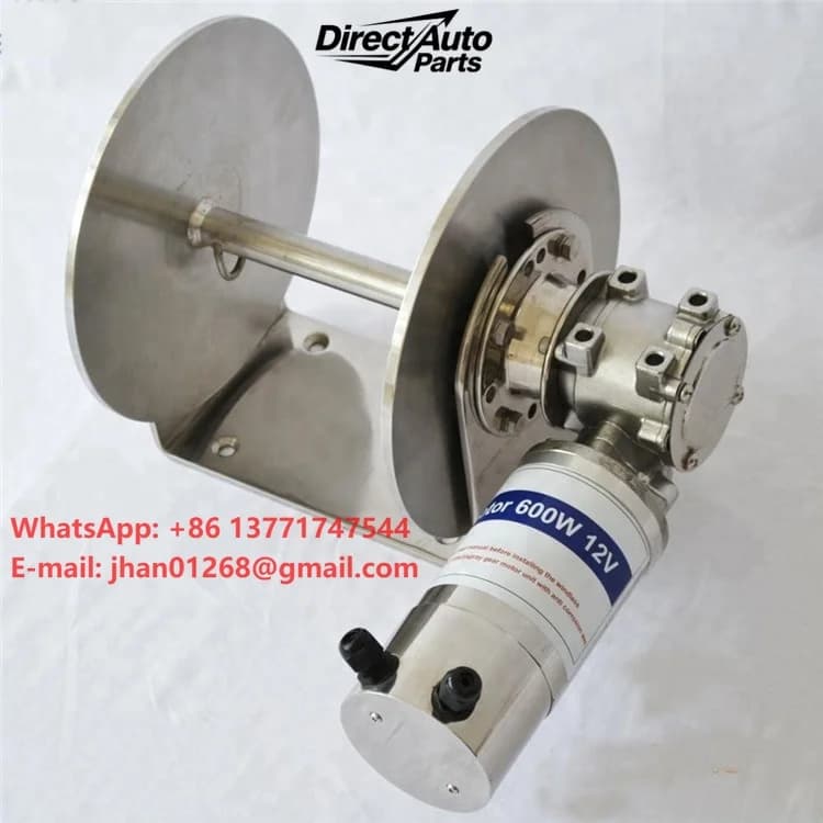 600W Drum Winch Mini 12V 24V Electric Anchor Winch for Ship Yacht Boat Accessories Other Marine Supplies JVW-011