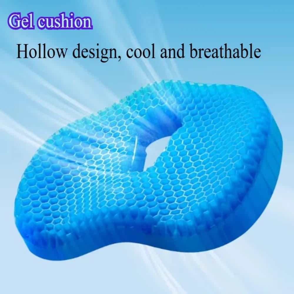Cuscino in gel a nido d'ape sedia ispessita casa pendolare ufficio seduta lunga cuscino per sedile estivo in silicone sedili per ghiaccio casa