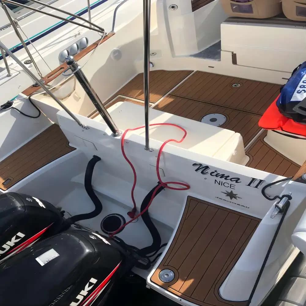2011 Jeanneau Cap Camarat 8.5 WA Swim Platform Cockpit Pad Barca EVA Pavimento in teak SeaDek Style Autoadesivo a1r8r6s