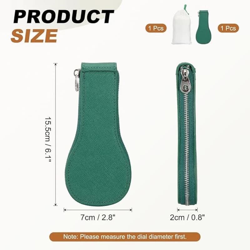 Custodia Singola in Pelle per Orologio, Portatile, con Cerniera, per Uomo, Borsa Organizer per Orologi da Polso e Smartwatch