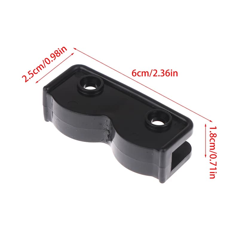 1Pc Tent Replacement Connector Gazebo Awning Tent Connector Black Plastic Rectangular Bracket Tent Outdoor Camping Accessories.