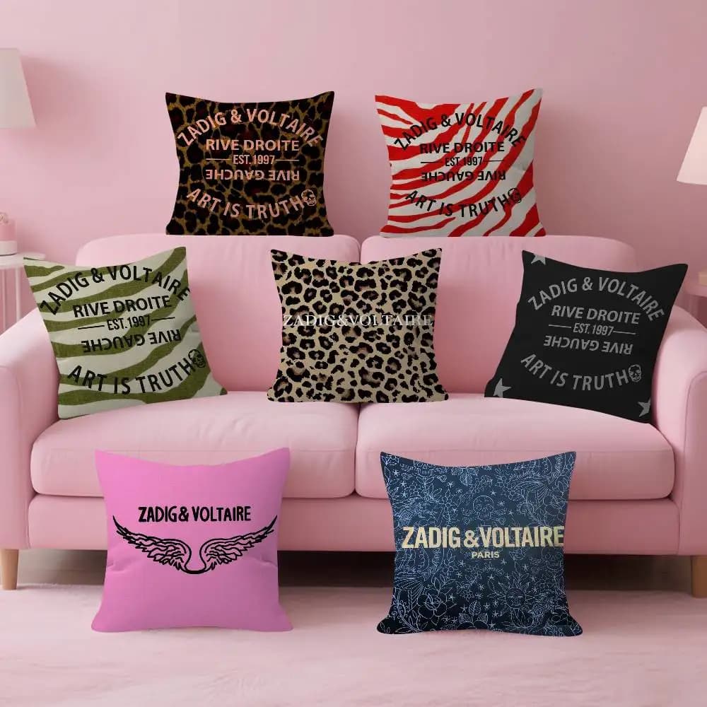 Fodera per cuscino decorativa Z-Zadig LOGO V-Voltaire alla moda per camera da letto e divano del soggiorno