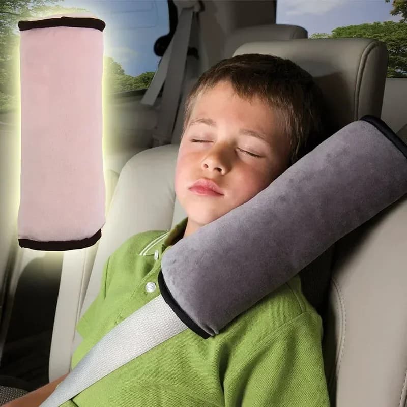 NEW safety belt cushion for children's car, safety belt harness, car headrest cushion, children's shoulder strap in suede leather