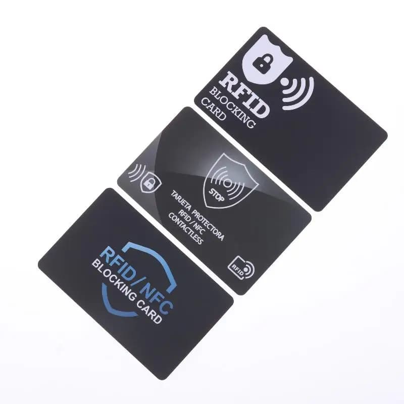 1/5 pezzi NFC blocco segnale ID ATM guardia porta carte manica blocco RFID carta di sicurezza debito protezione carta di credito blocco