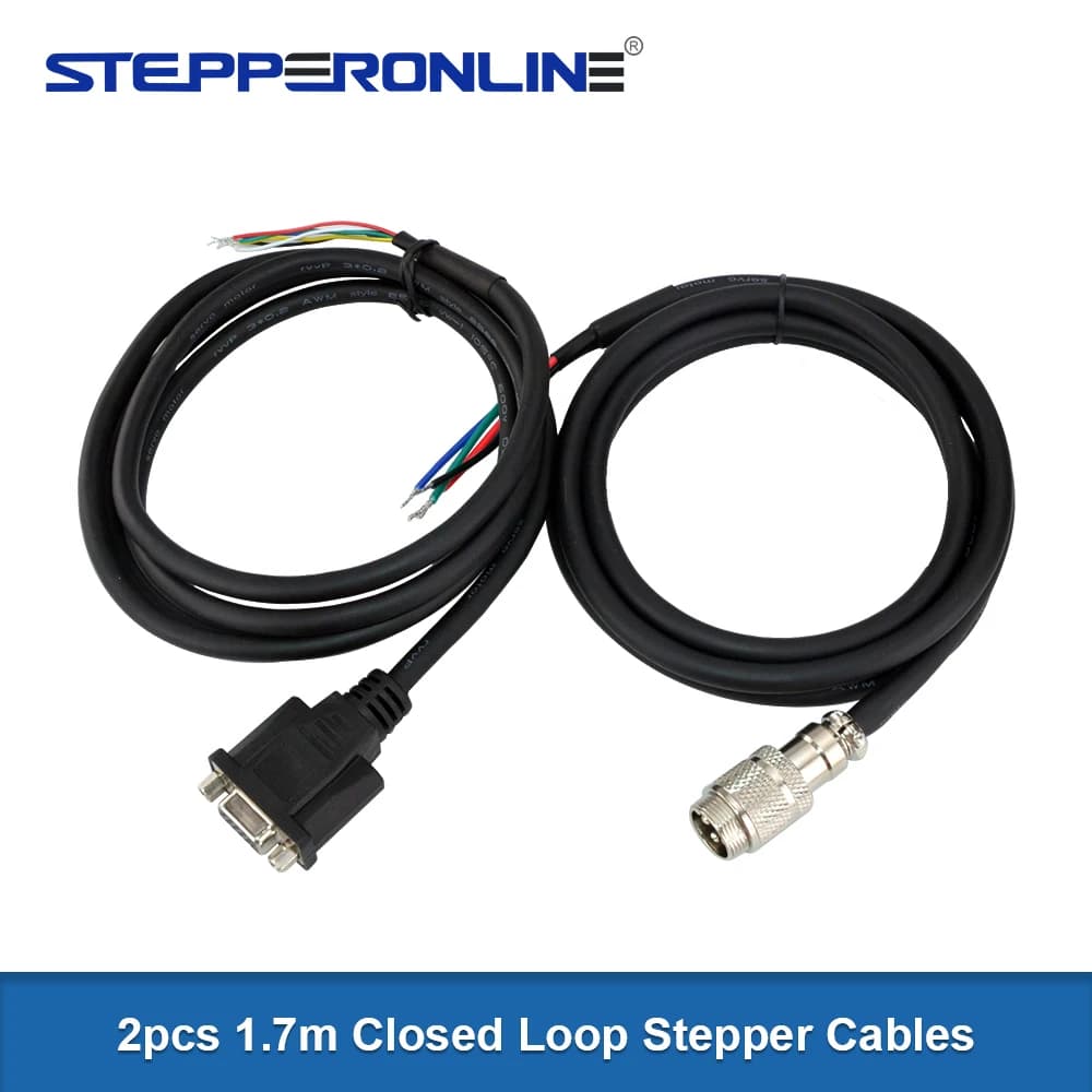 Kit cavo prolunga motore e codificatore AWG18 da 1,7 m per motori passo-passo ad anello chiuso Nema 34